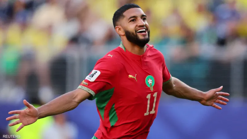 بعد مرور 60 دقيقة.. المغرب يتقدم على إسكتلندا بهدف للاعب إسماعيل صيباري